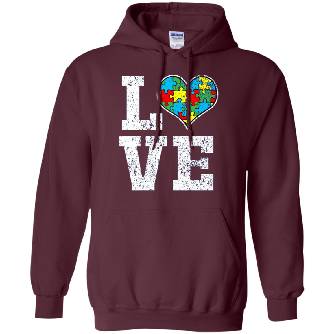 Autism Shirt Love Support Puzzle Heart Autistic Shirt
