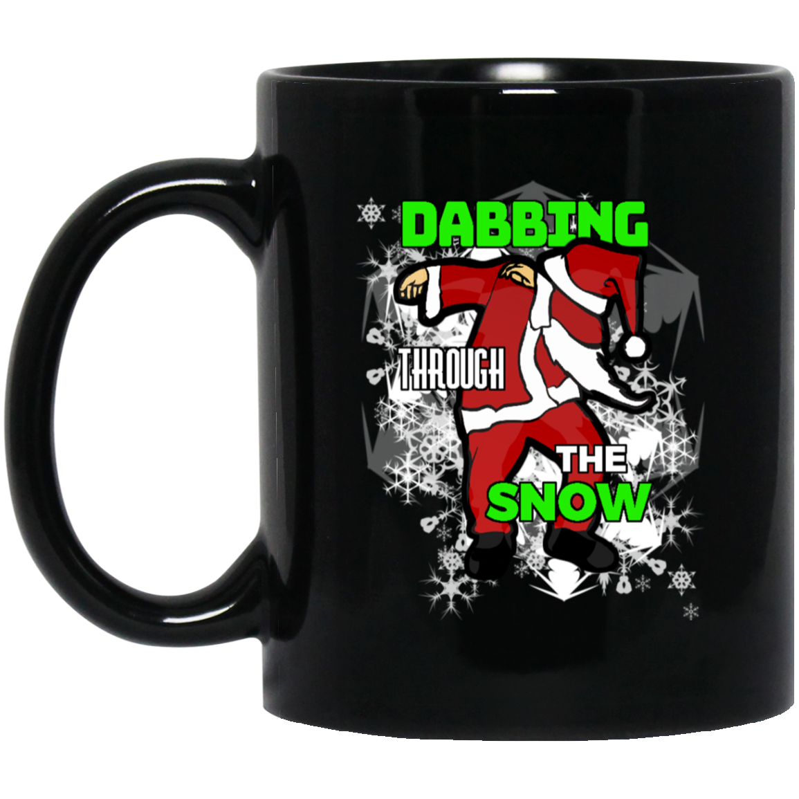 Santa Dabbing Through The Snow Cute Christmas Tee Shirt