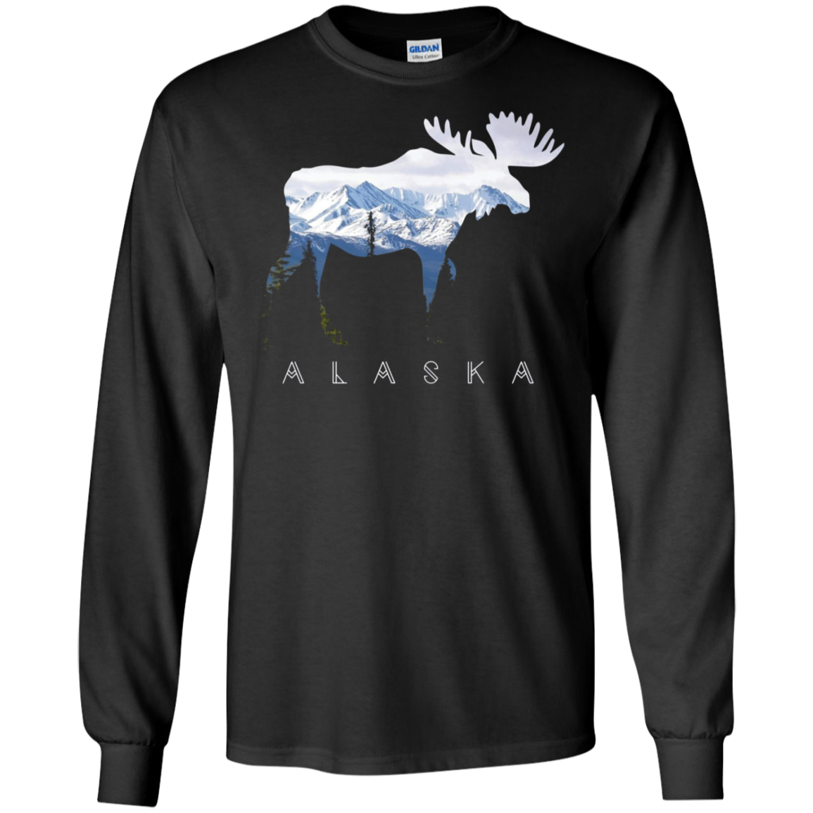 Alaska Day Moose Snowy Mountain Shirt