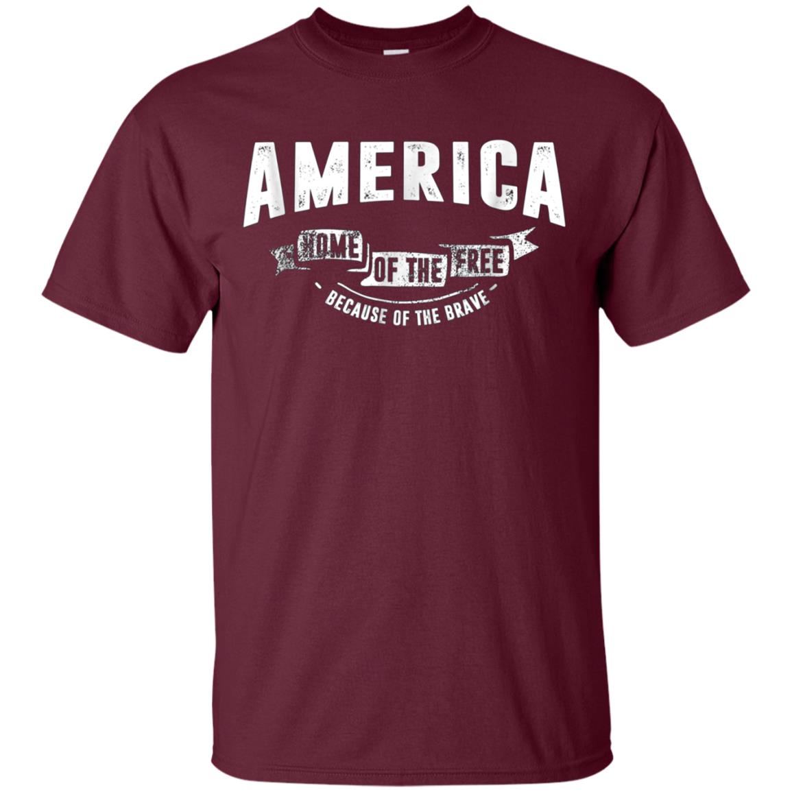 America Home of the Free Because of the Brave Shirt 2018
