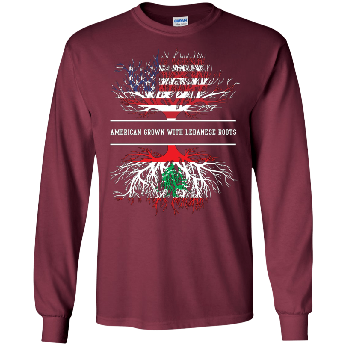 American Grown With Lebanese Roots T-Shirt Lebanon Tee