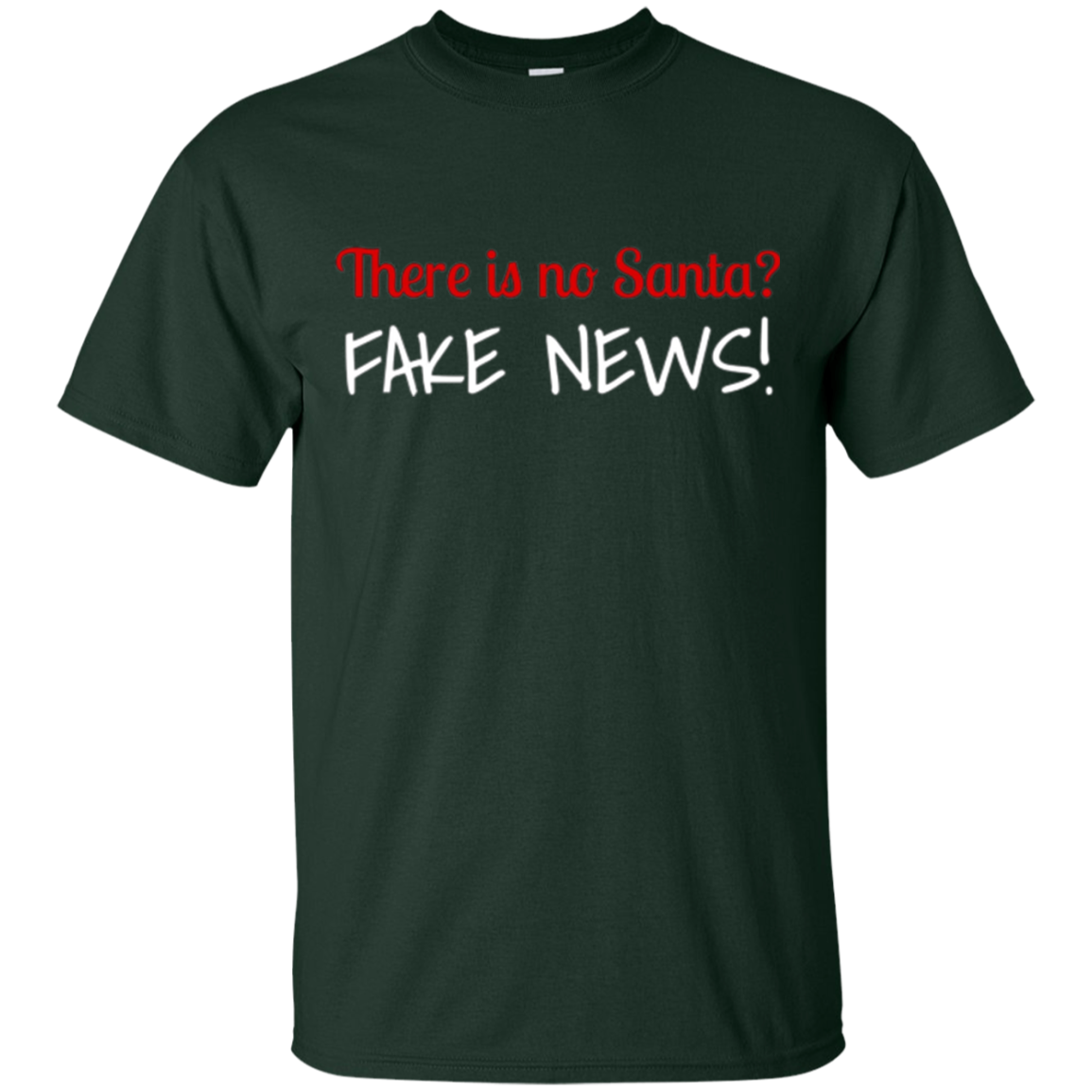 Santa Fake News T-Shirt Trump Joke Funny Christmas Gift