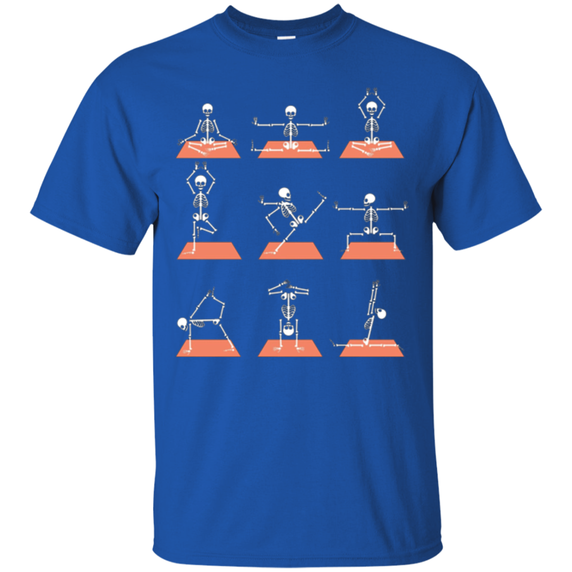 Christmas Skeleton Yoga Pose Shirt Exercise Work Out