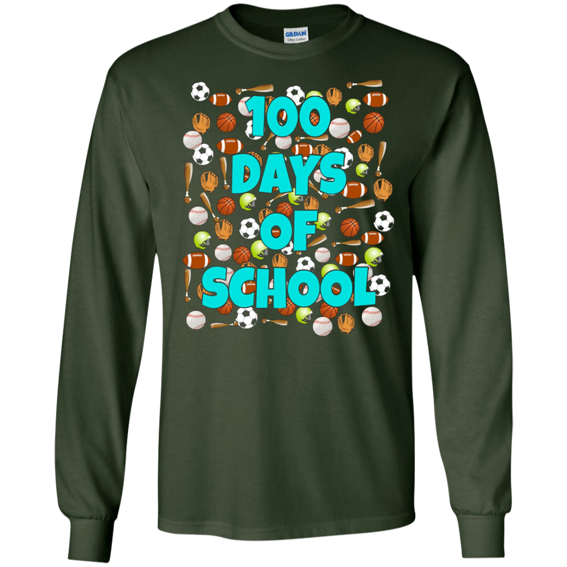 100 Days of School T Shirt for kids or teachers - Sports