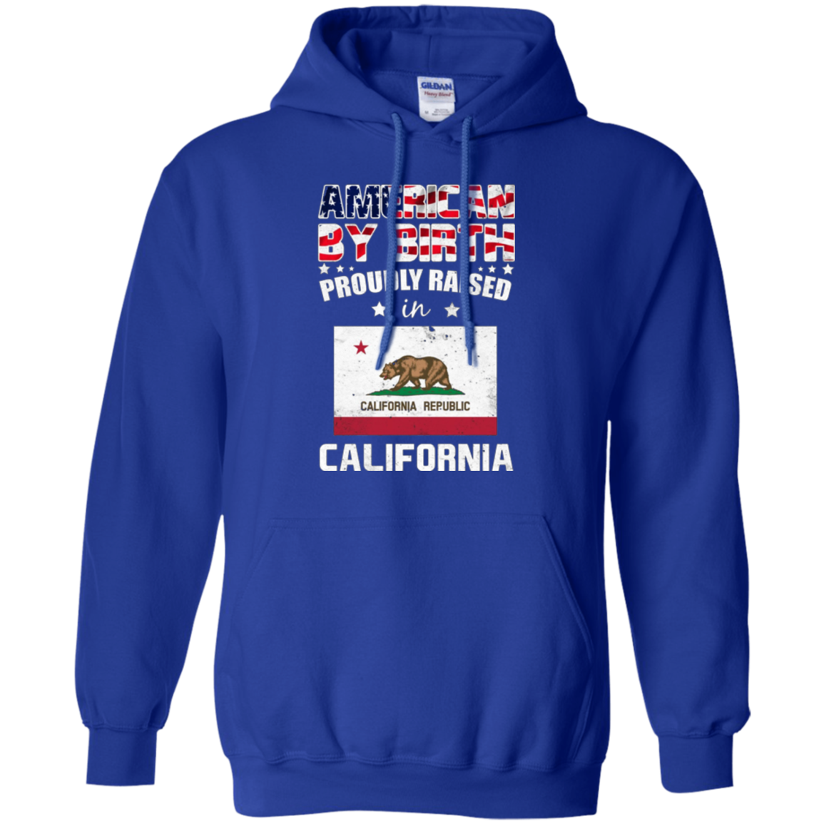 American By Birth Proudly Raised In California Flag Shirt