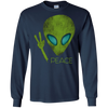 Image of Alien Peace Cool Funny T-Shirt Cute UFO Lover Birthday Gift