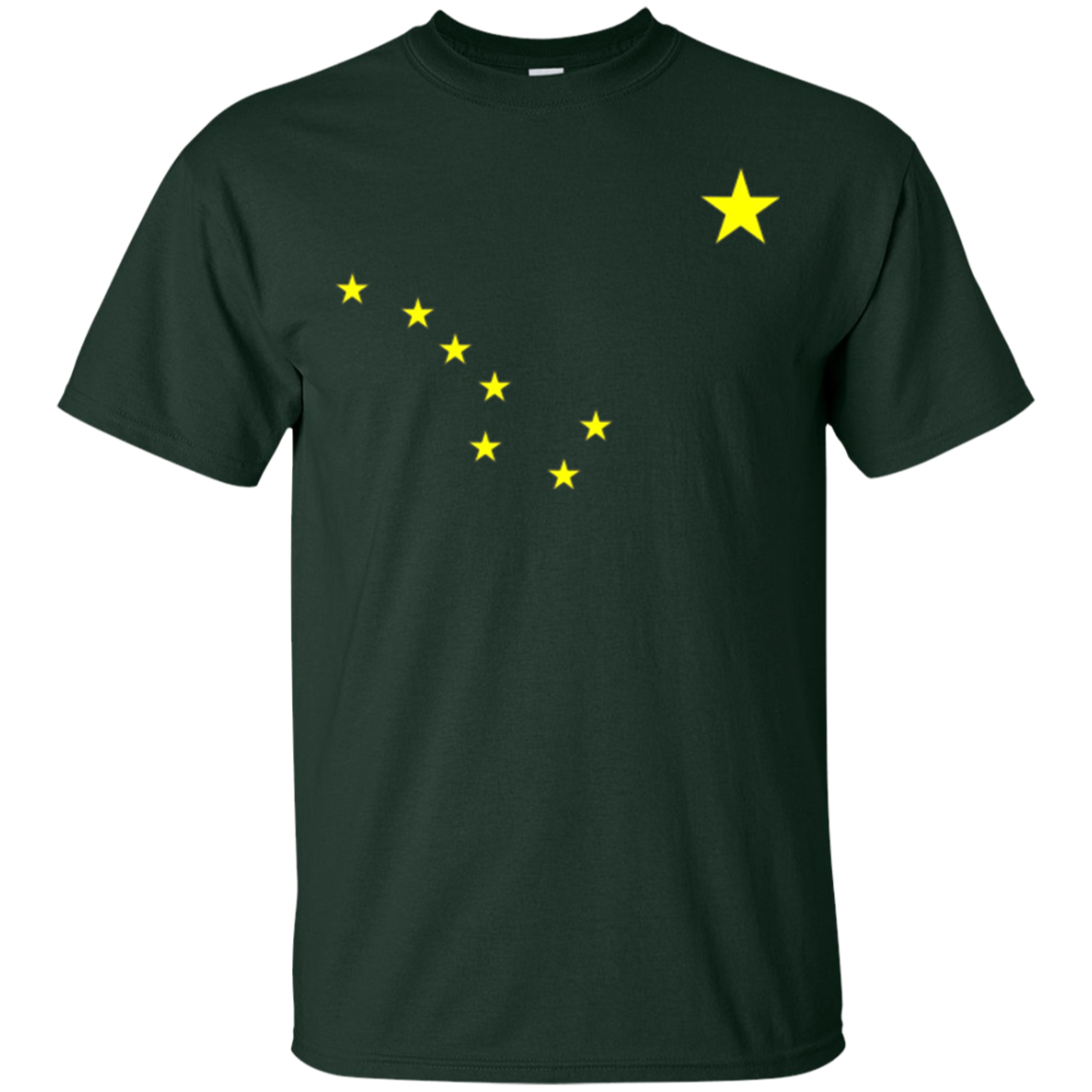Alaska T-Shirt State Flag Astrology Big Dipper Polaris Tee