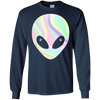 Image of Alien Head T-Shirt Holographic Effect