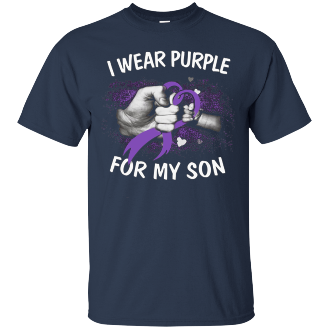 Alzheimer Awareness, I Wear Purple For My Son T-Shirt