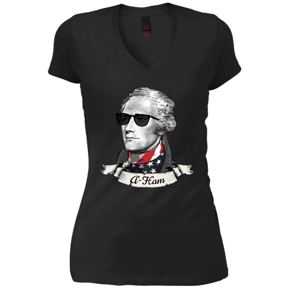 A-Ham Long Sleeve Patriotic Tee | Alexander Hamilton T-Shirt
