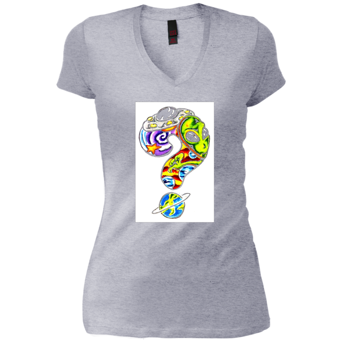 Alien question space ufo truth women mens t shirt