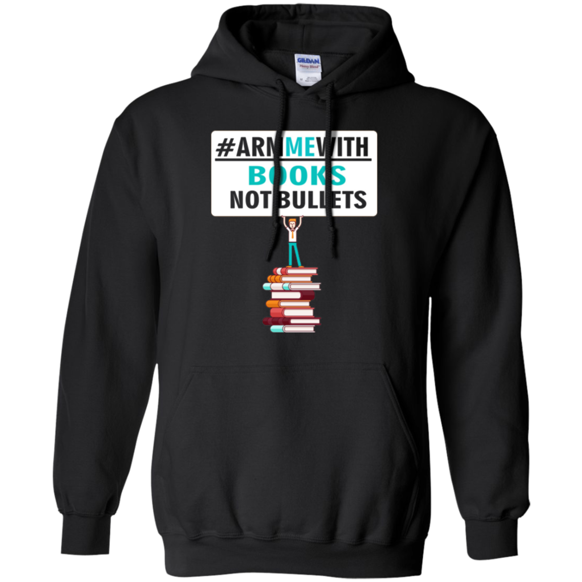 Arm Me With Books Not Bullets Shirt Gift Women Men Teachers