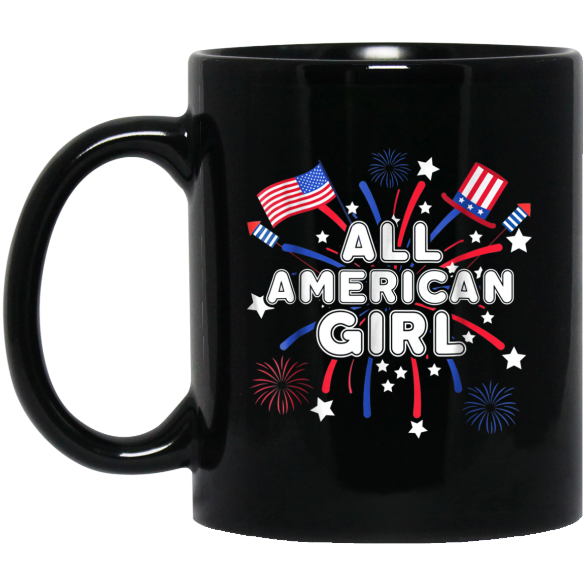 All American Girl Cute Patriotic 4th Of July T-Shirt