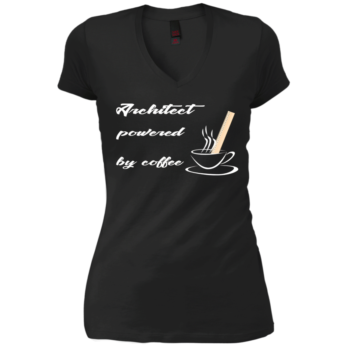 Architect T-shirt - Architect Powered By Coffee - Funny Gift
