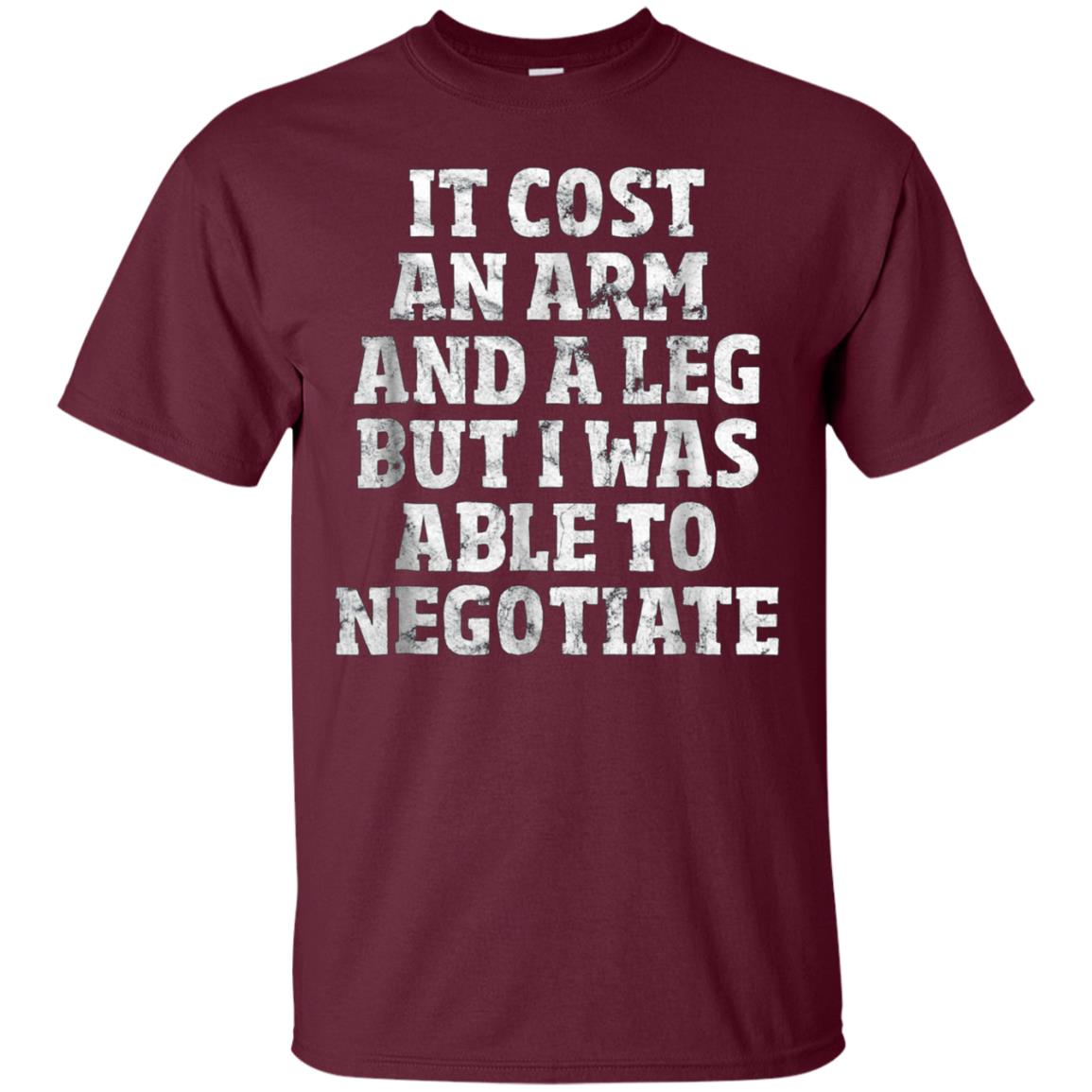 Amputee T-Shirt: Able To Negotiate Funny Leg Amputee Shirt