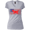 Image of 4th of July Tshirt - Funny Yorkshire Terrier American Flag