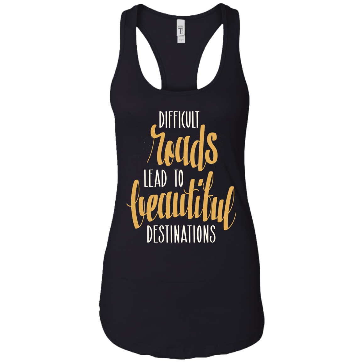 Adventure Hiking Trekking Quote Beautiful Roads T_Shirt