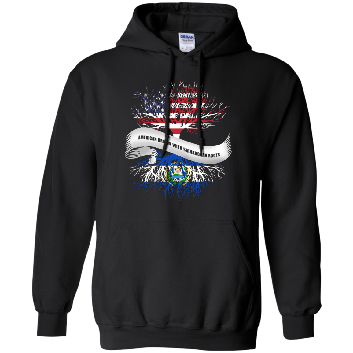 American Grown with Salvadoran Roots T-Shirt El Salvador Tee