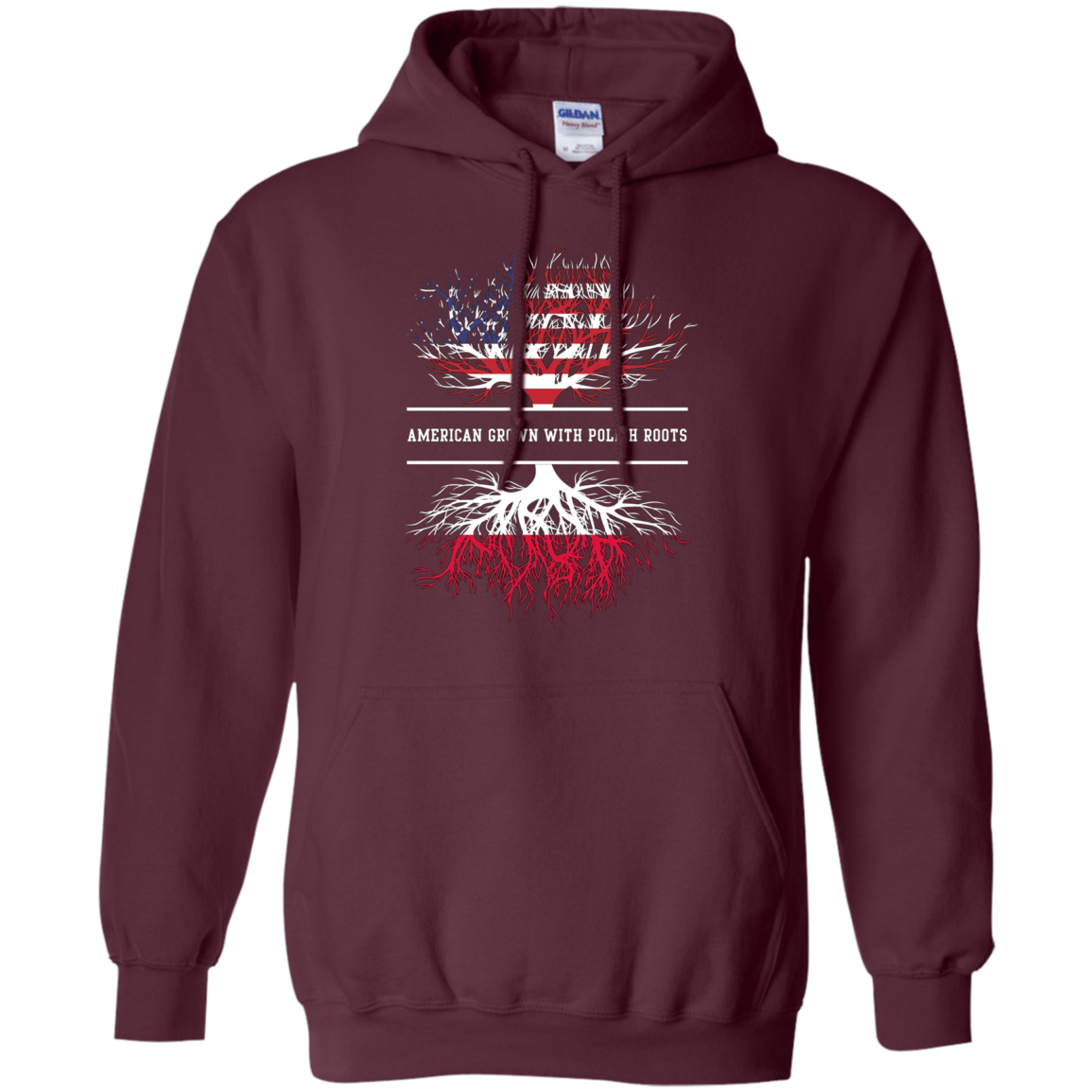 American Grown With Polish Roots T-Shirt Poland Tee
