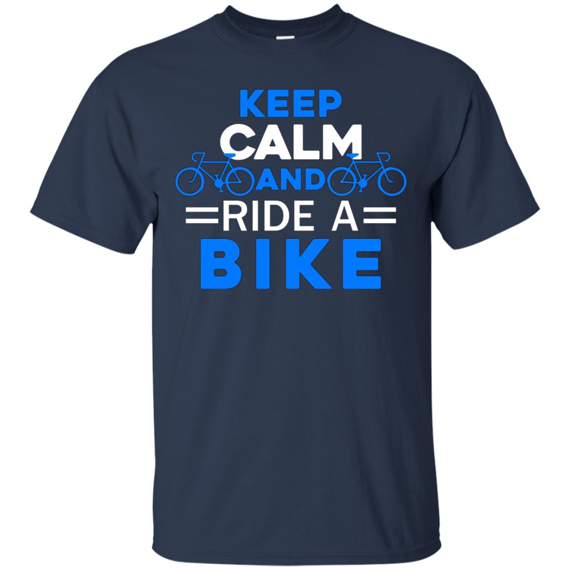Bike Shirt - Keep Calm And Ride A Bike Tshirt