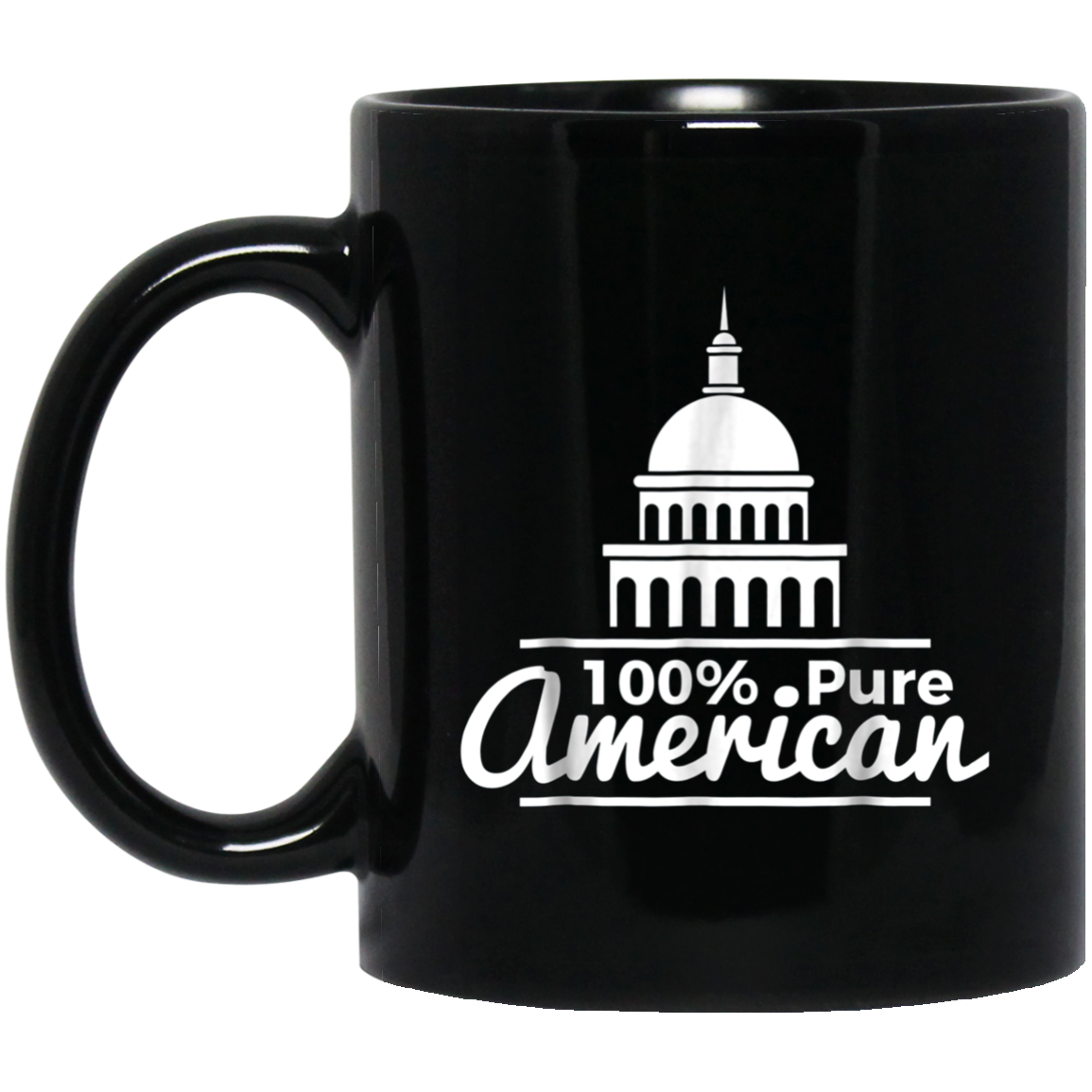 100% Pure American Proud Artwork T Shirt USA Citizen Gift