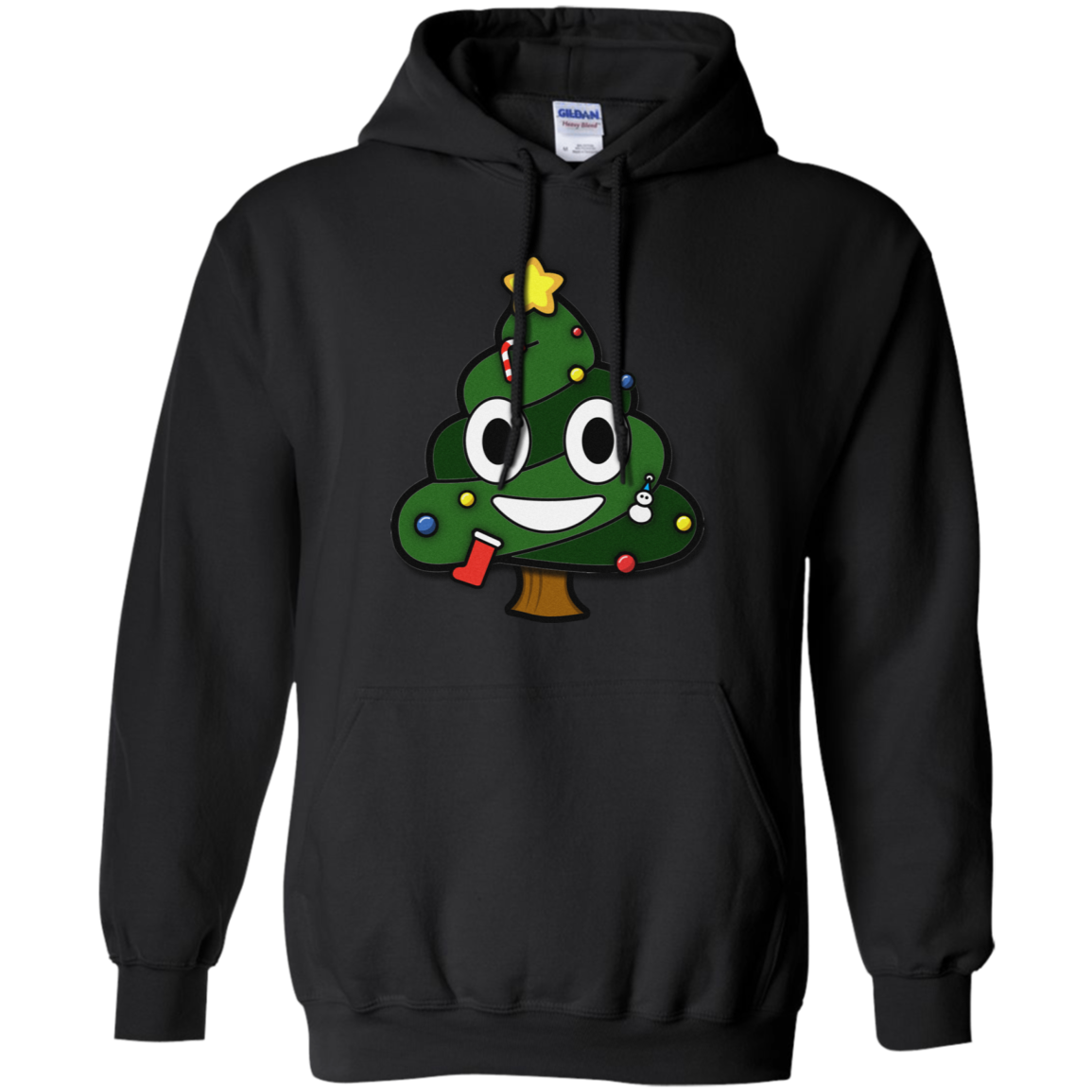 Christmas Tree Poop Emoticon Funny Christmas Shirt