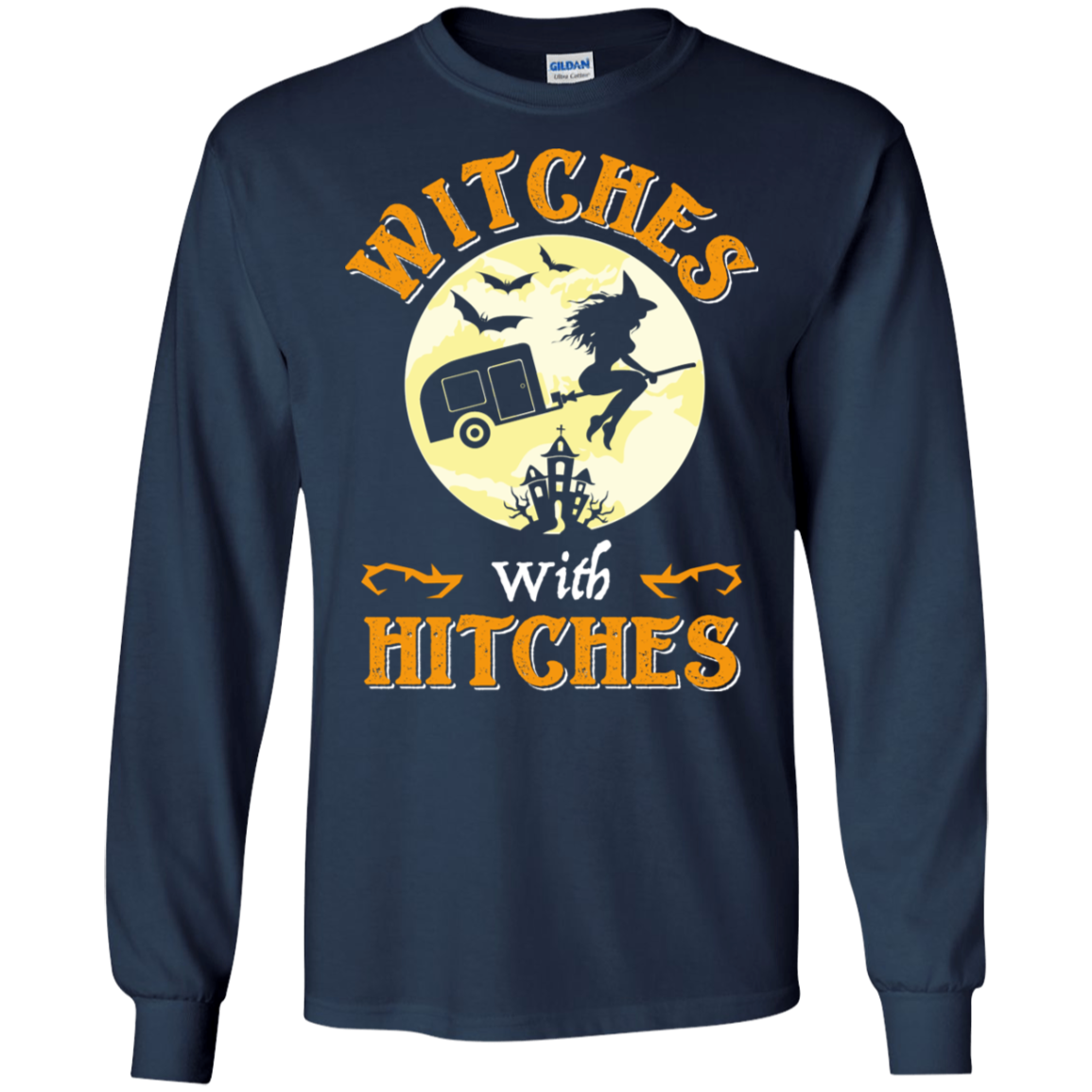 Witches With Hitches Funny Camping Halloween T-Shirt Gift