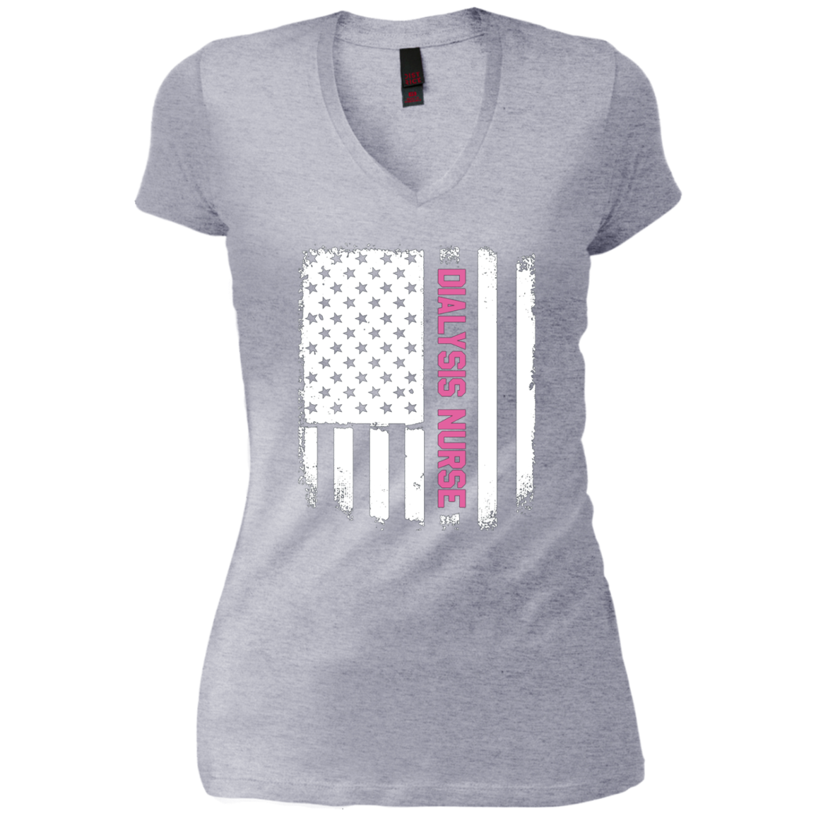 American Flag Nursing Dialysis Nurse T-Shirt