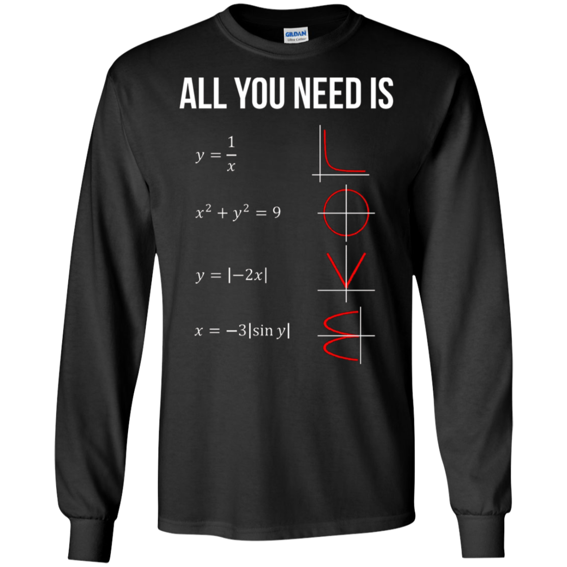 All You Need Is Love Math T-shirt