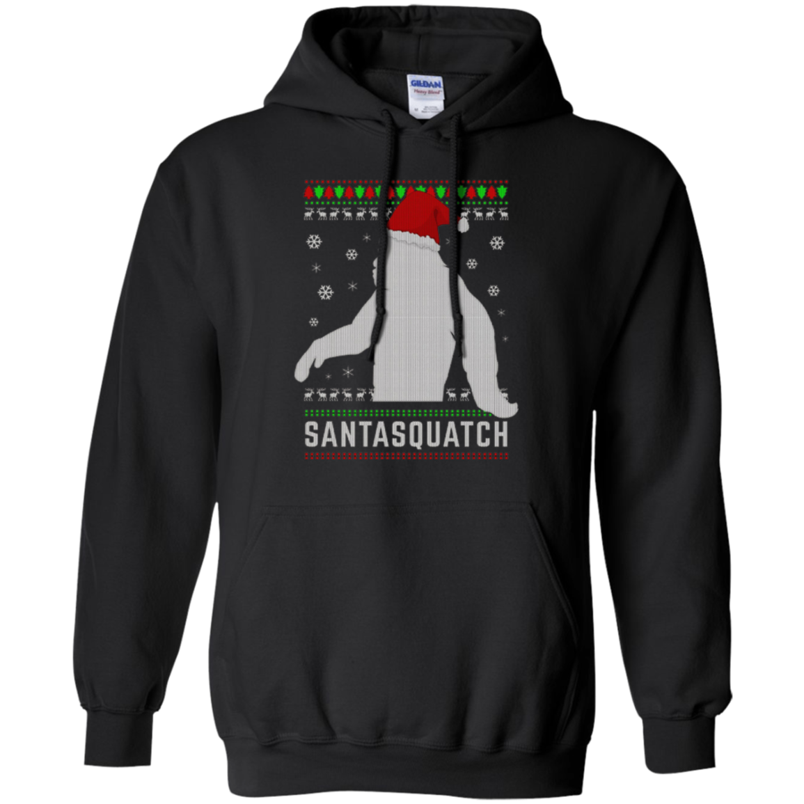 Santasquatch Christmas Ugly Sweater T-Shirt Funny Gift