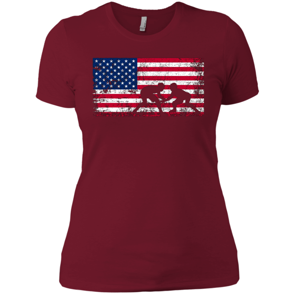 American Flag Wrestling T-shirt Wrestling Gift