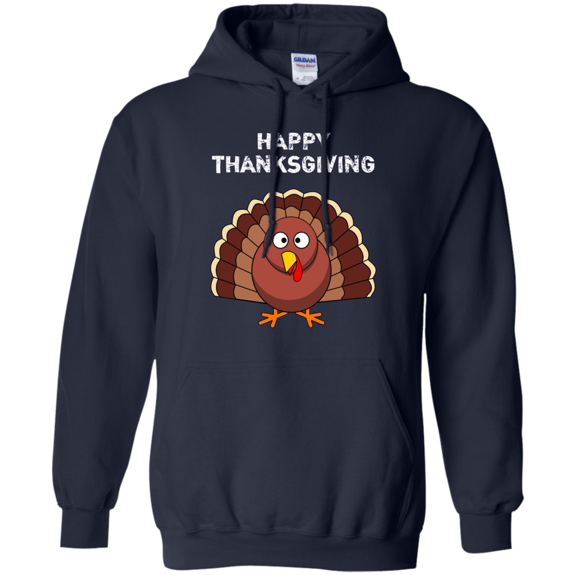 "Happy Thanksgiving" Turkey Thanksgiving Funny T-Shirt