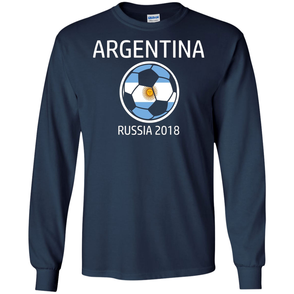 Argentina Soccer Team 2018 Long Sleeve Football T Shirt