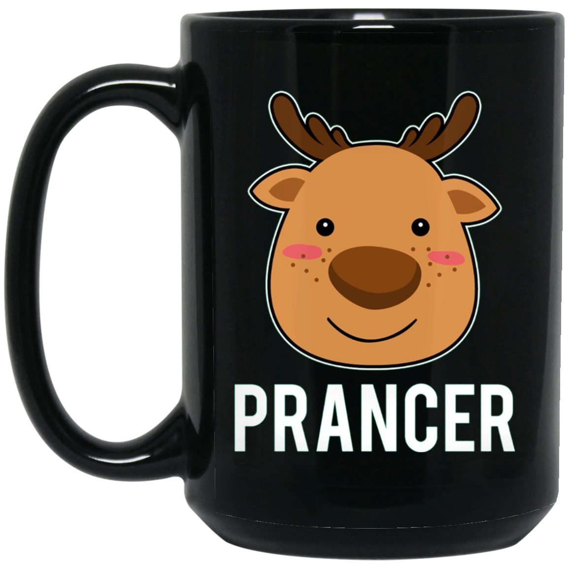 Santa Reindeer Prancer T-Shirt Christmas Group Costume Tee