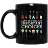 Image of "Important Choices" Electric Guitar Nerd Musician T-shirt