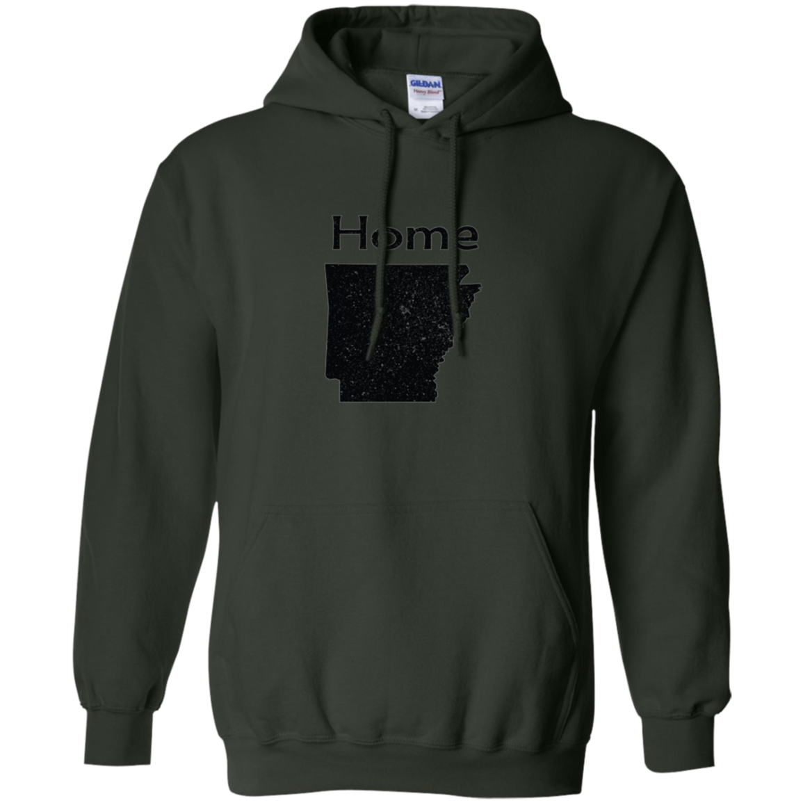 Arkansas Distressed Home State light long sleeve t-shirt