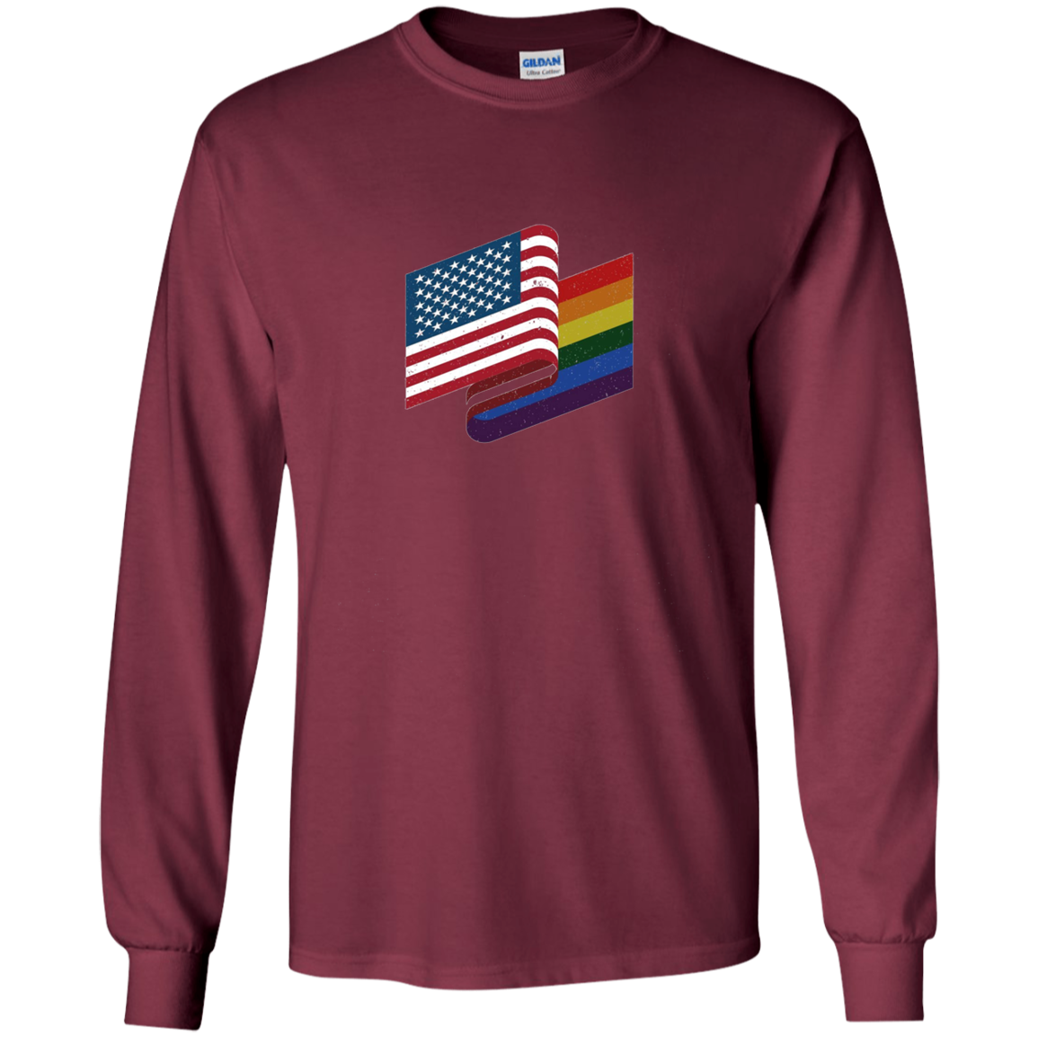 American Gay Flag Shirt, LGBT America Pride, 4th of July Tee