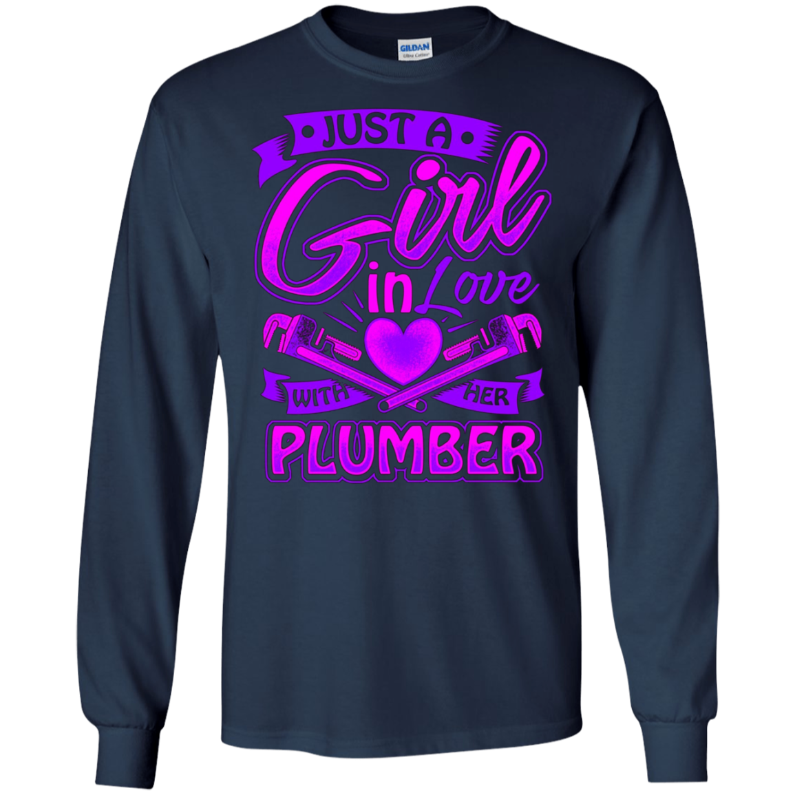 A Girl on love with her Plumber t shirt for Plumbers Wife