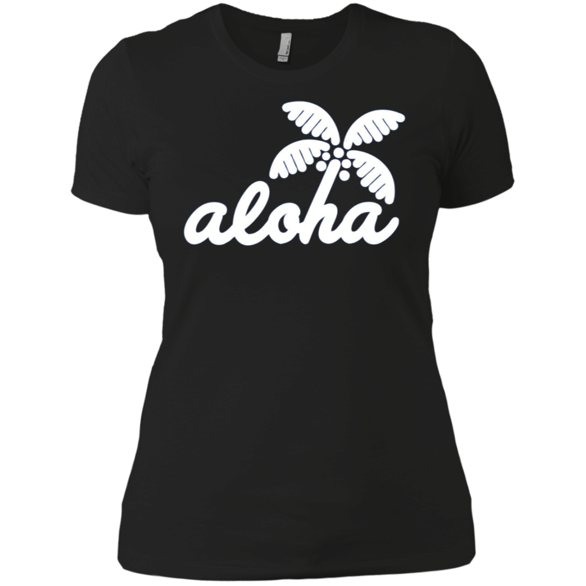 Aloha Palm Tree Simple Long Sleeve T-shirt