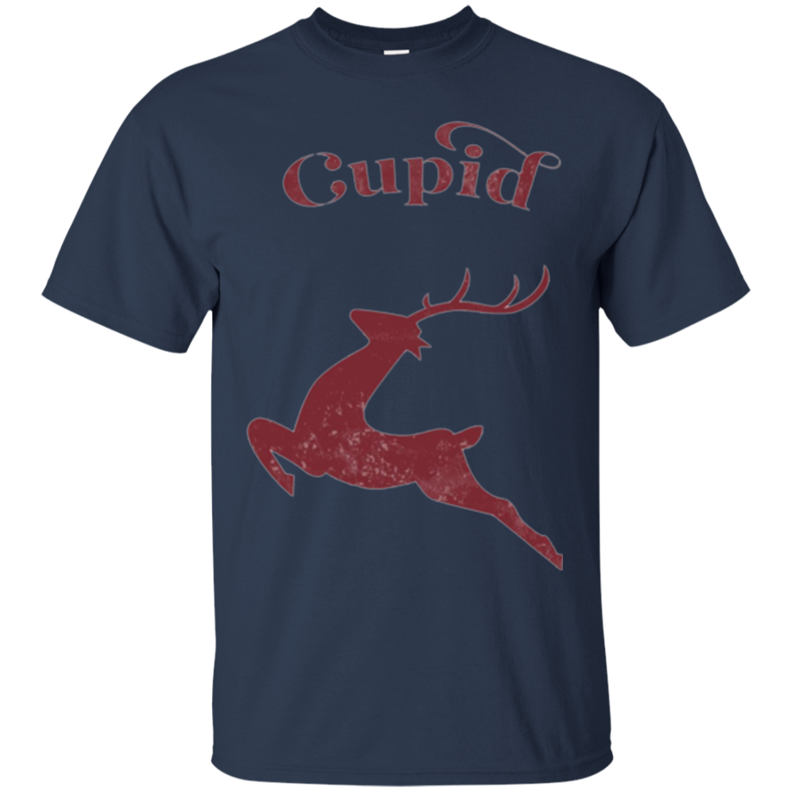 Santa Reindeer T-Shirt of Cupid