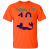 Image of 10th Birthday Girl Purple Mermaid T-Shirt