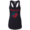Image of American Patriot Freedom Liberty Heart T Shirt Memorial Gift
