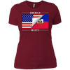 Image of American Haitian Flag Stars T-Shirt Great Gift Tee
