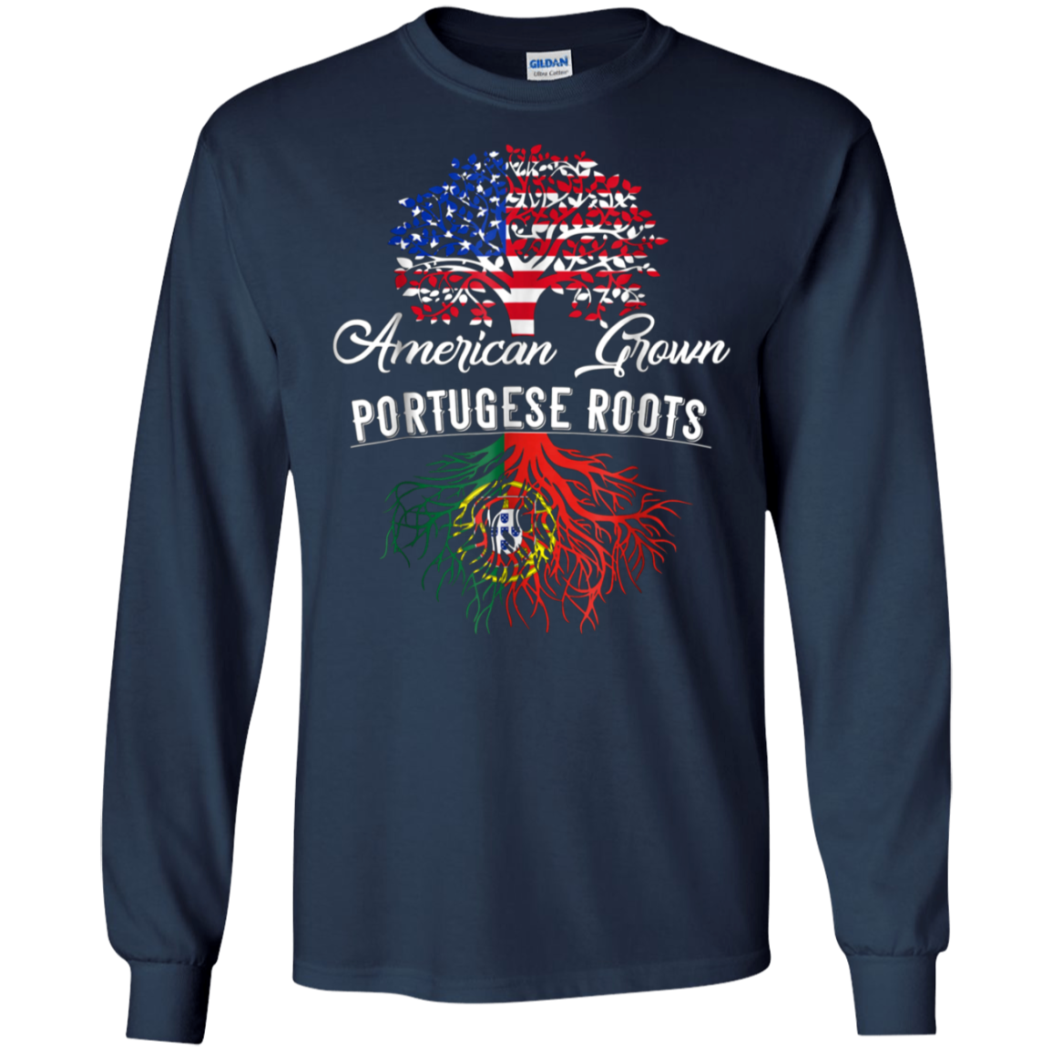 American Grown Portugese Roots T-Shirt Men Women Kids