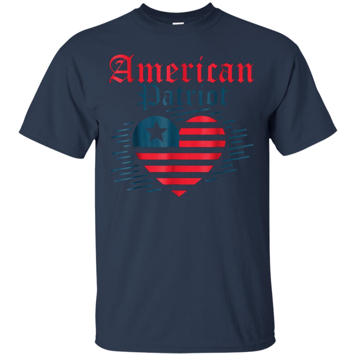 American Patriot Freedom Liberty Heart T Shirt Memorial Gift
