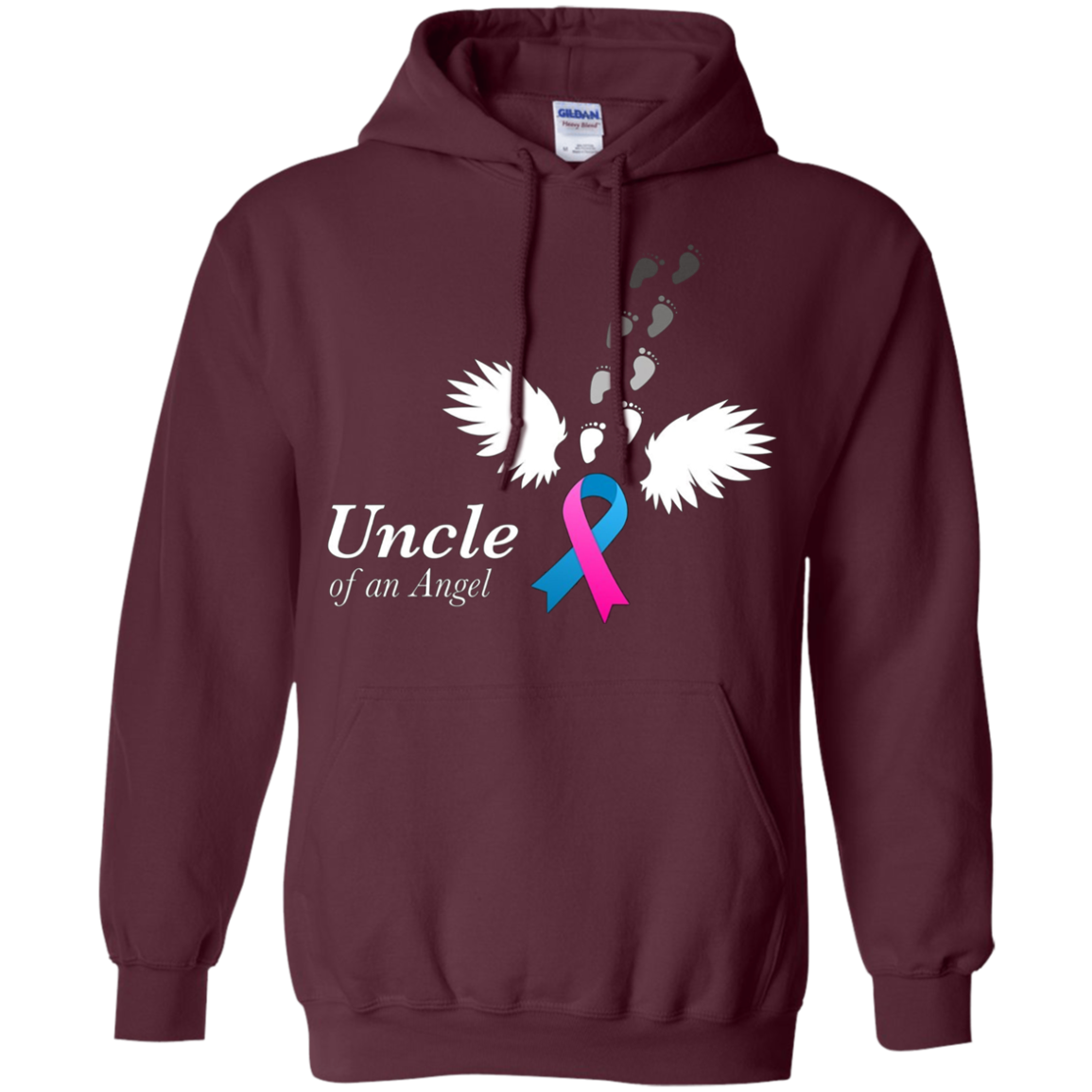 Angel Uncle T-Shirt. Miscarriage Awareness Infant Loss