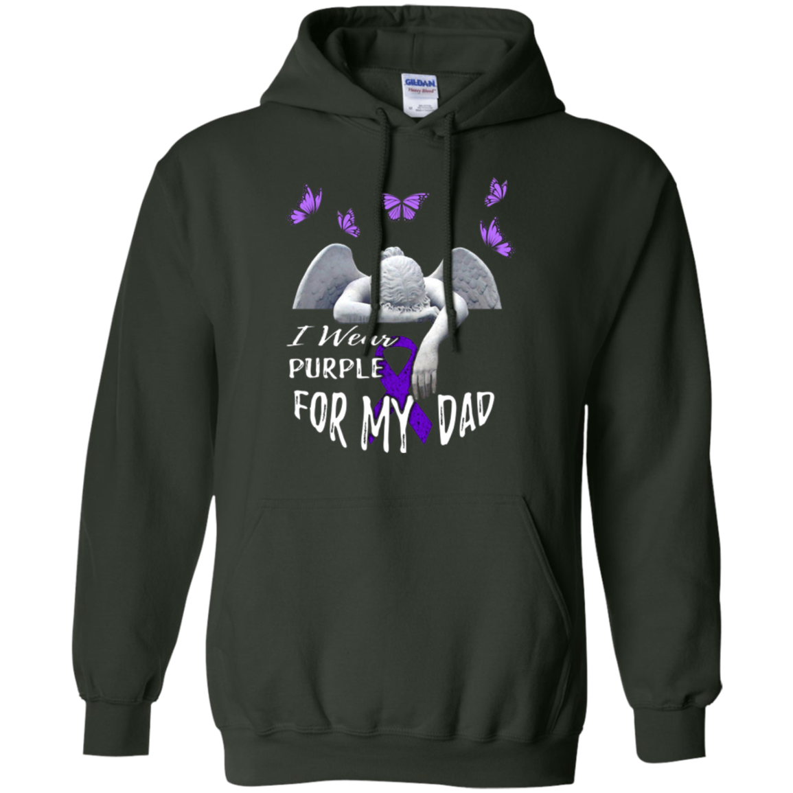 Alzheimer Awareness T-Shirt I Wear Purple for my Dad Tee