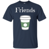 Image of "FRIENDS" half of Best Friends Donut and Coffee T-Shirt