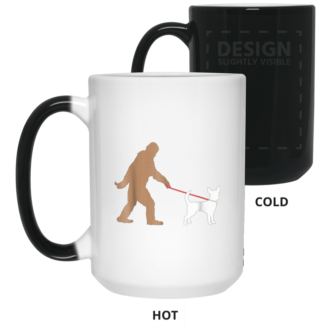 Bigfoot Walking Chihuahua Dog T-Shirt