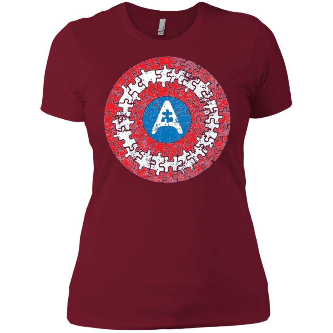 Autism Awareness Shirts Captain Autism Superhero Shield Tee